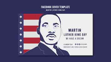 PSD gratuito diseño de plantillas para el día de martin luther king