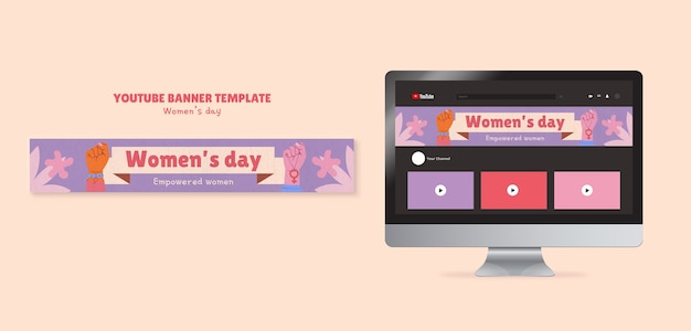 PSD gratuito diseño de plantillas para el día de la mujer.