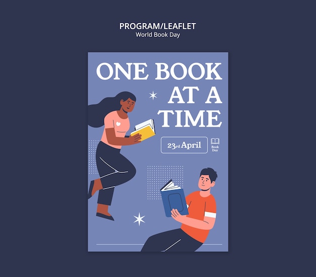 Diseño de plantillas para el Día Mundial del Libro