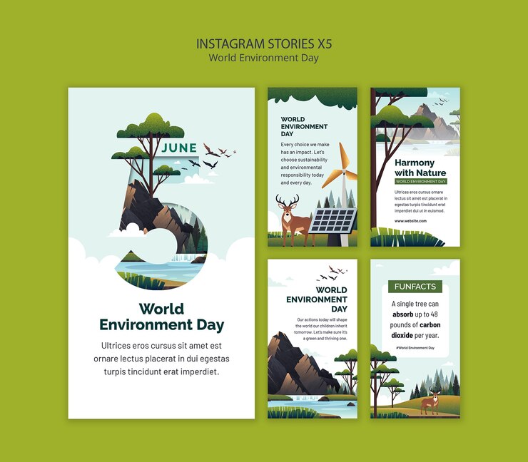 PSD gratuito diseño de plantillas para el día mundial del medio ambiente