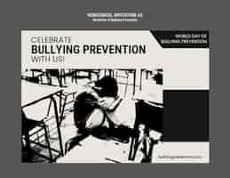 PSD gratuito diseño de plantillas para el día mundial de la prevención del bullying