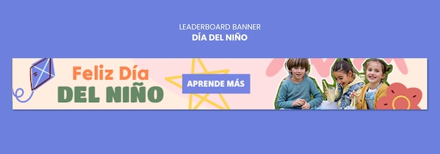 PSD gratuito diseño de plantillas de dia del nino