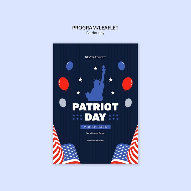 Diseño de plantillas para el Día del Patriota