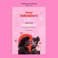 PSD gratuito diseño de plantillas para el día de san valentín