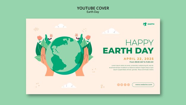 Diseño de plantillas para el Día de la Tierra