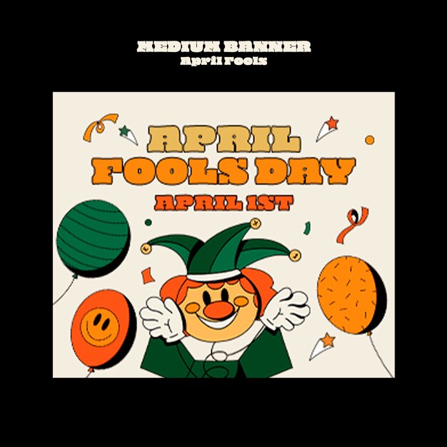 Diseño de plantillas para el día del tonto de abril