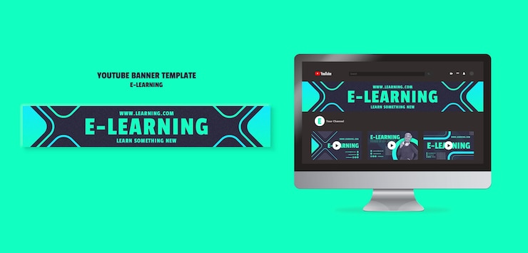 PSD gratuito diseño de plantillas de e-learning