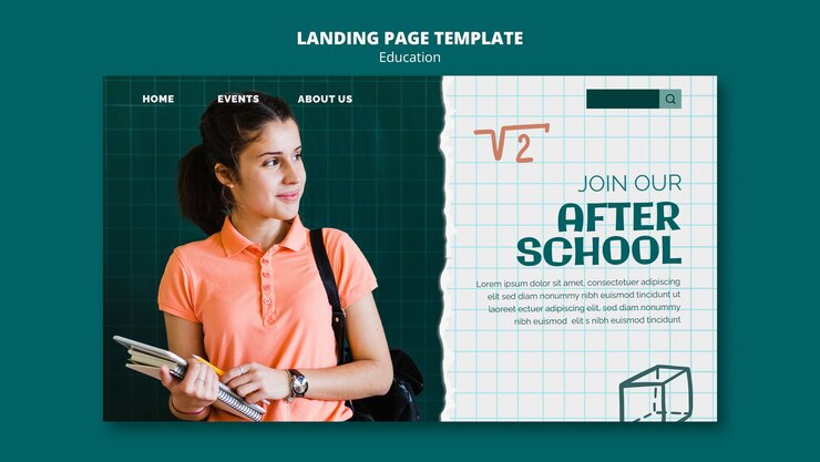 PSD gratuito diseño de plantillas educativas
