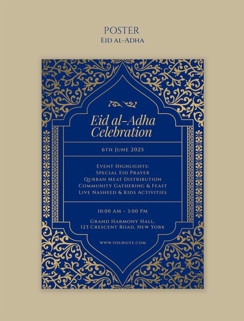 Diseño de plantillas para el Eid al-adha