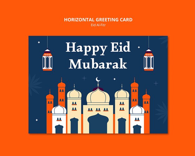 Diseño de plantillas para el Eid al fitr