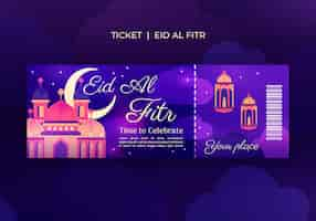 PSD gratuito diseño de plantillas para el eid al fitr