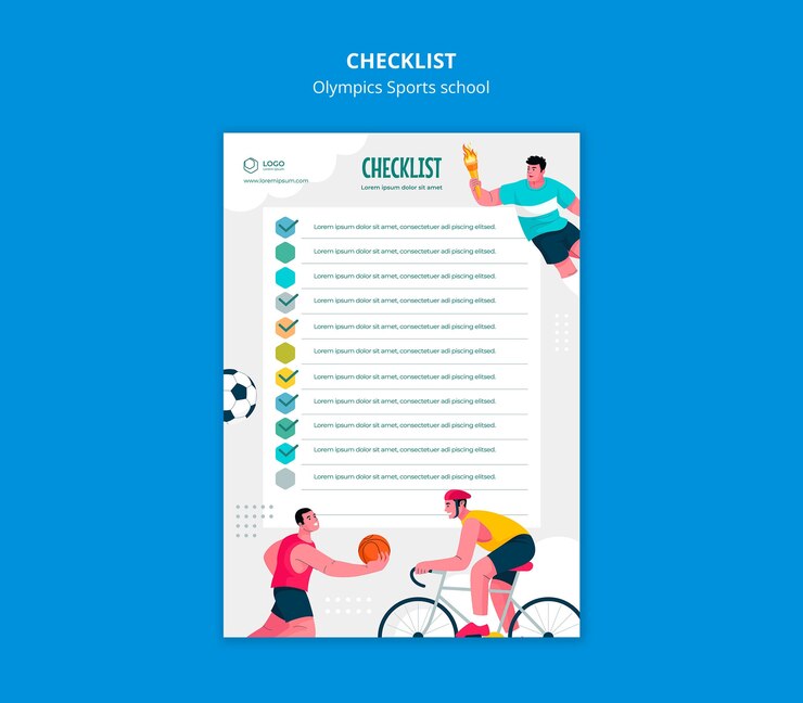 PSD gratuito diseño de plantillas de escuelas deportivas olímpicas
