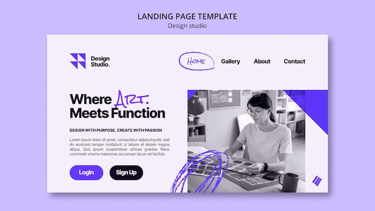PSD gratuito diseño de plantillas de estudio de diseño