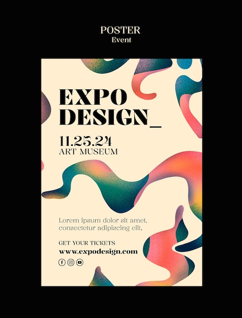 Diseño de plantillas de eventos artísticos