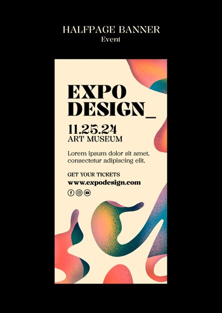 Diseño de plantillas de eventos artísticos