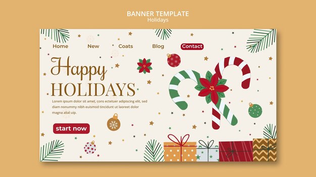 Diseño de plantillas de felices fiestas