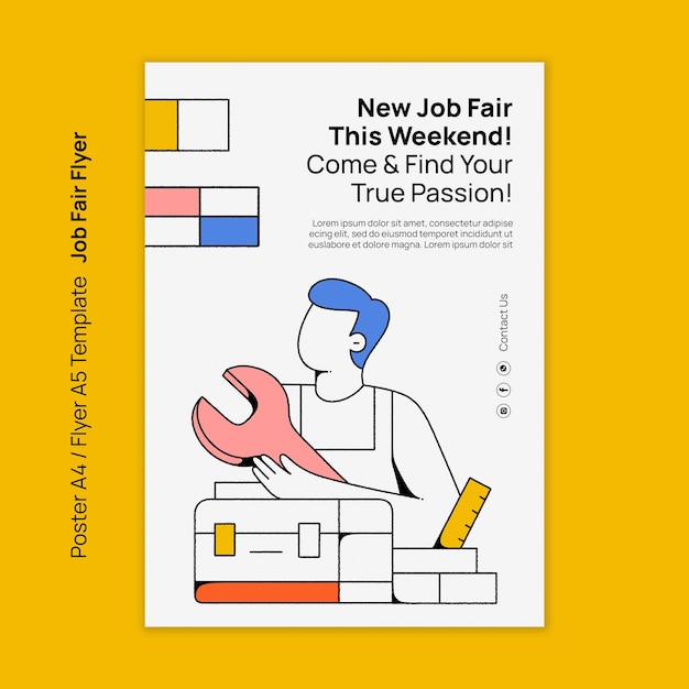 Diseño de plantillas de ferias de empleo