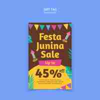 PSD gratuito diseño de plantillas de festa junina