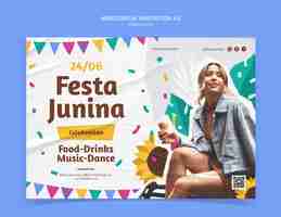 PSD gratuito diseño de plantillas de festa junina