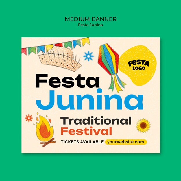Diseño de plantillas de Festa Junina
