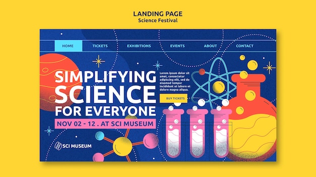 Diseño de plantillas para el festival de ciencias
