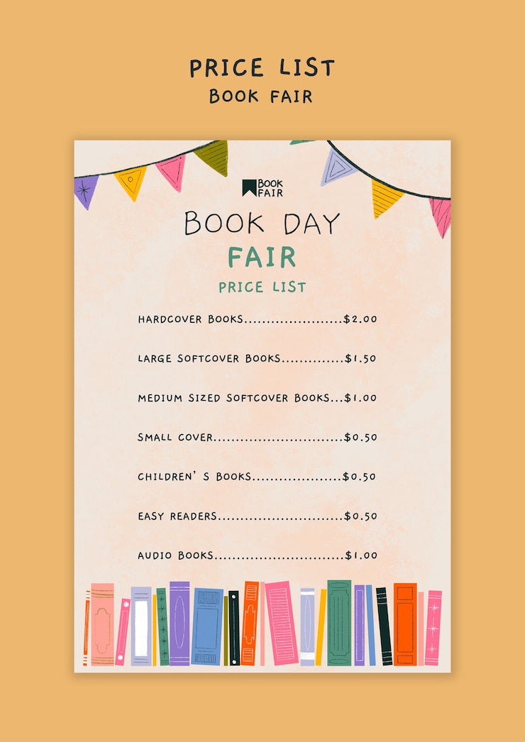 PSD gratuito diseño de plantillas para el festival mundial del libro