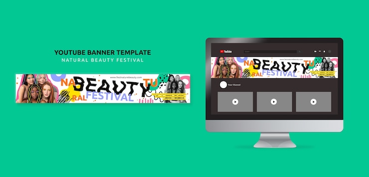 PSD gratuito diseño de plantillas de festivales de belleza natural