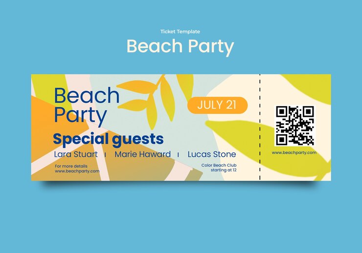 PSD gratuito diseño de plantillas para fiestas en la playa