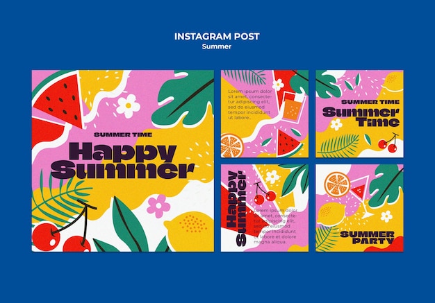 Diseño de plantillas para fiestas de verano