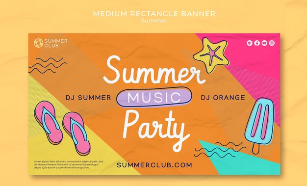 Diseño de plantillas para fiestas de verano