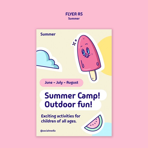 Diseño de plantillas para fiestas de verano