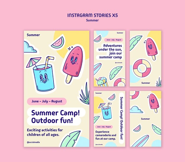 Diseño de plantillas para fiestas de verano