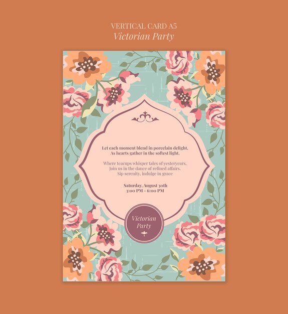 Diseño de plantillas de fiestas victorianas