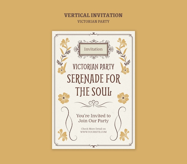 Diseño de plantillas de fiestas victorianas