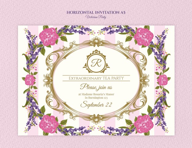 Diseño de plantillas de fiestas victorianas