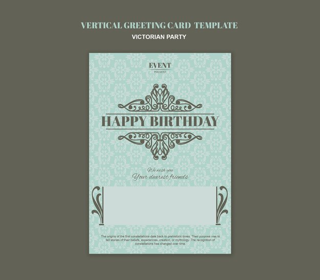 Diseño de plantillas de fiestas victorianas