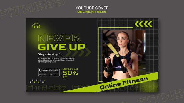 Diseño de plantillas de fitness.
