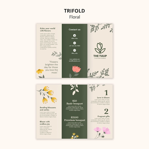 Diseño de plantillas florales