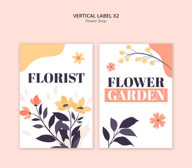 Diseño de plantillas de flores