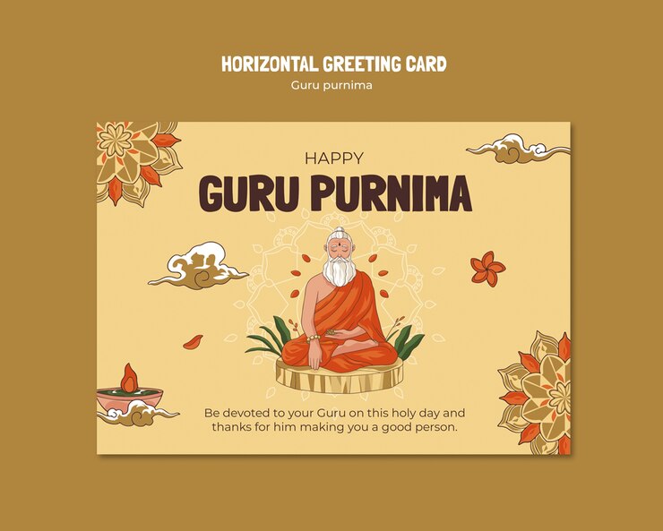 PSD gratuito diseño de plantillas de guru purnima