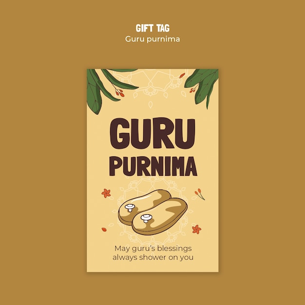 PSD gratuito diseño de plantillas de guru purnima