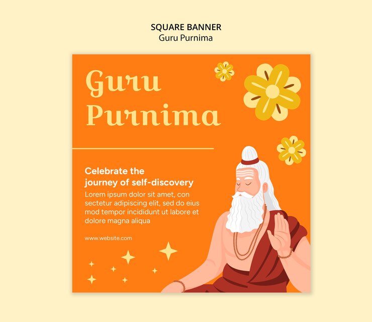 PSD gratuito diseño de plantillas de guru purnima