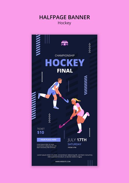 Diseño de plantillas de hockey