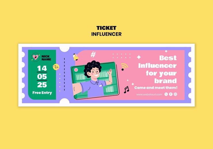 PSD gratuito diseño de plantillas de influencers