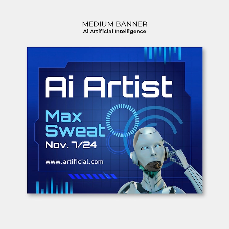 PSD gratuito diseño de plantillas de inteligencia artificial