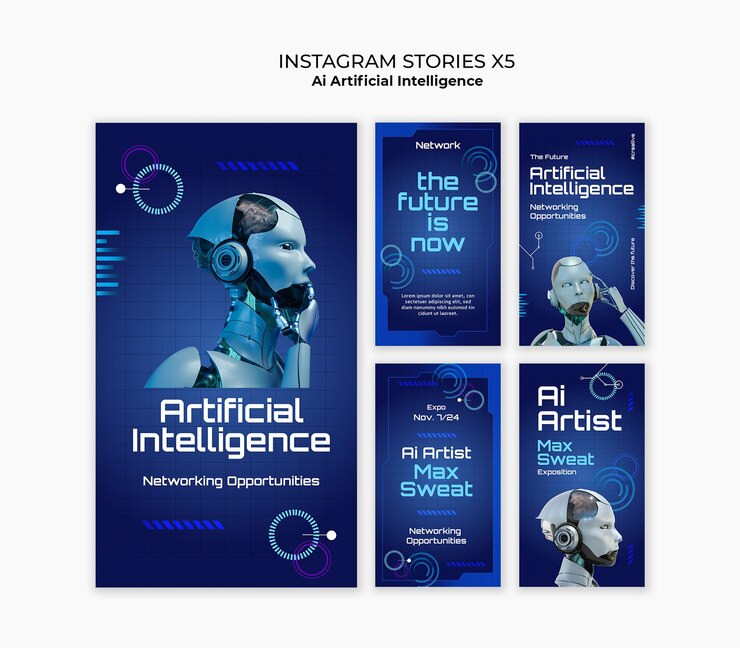 PSD gratuito diseño de plantillas de inteligencia artificial