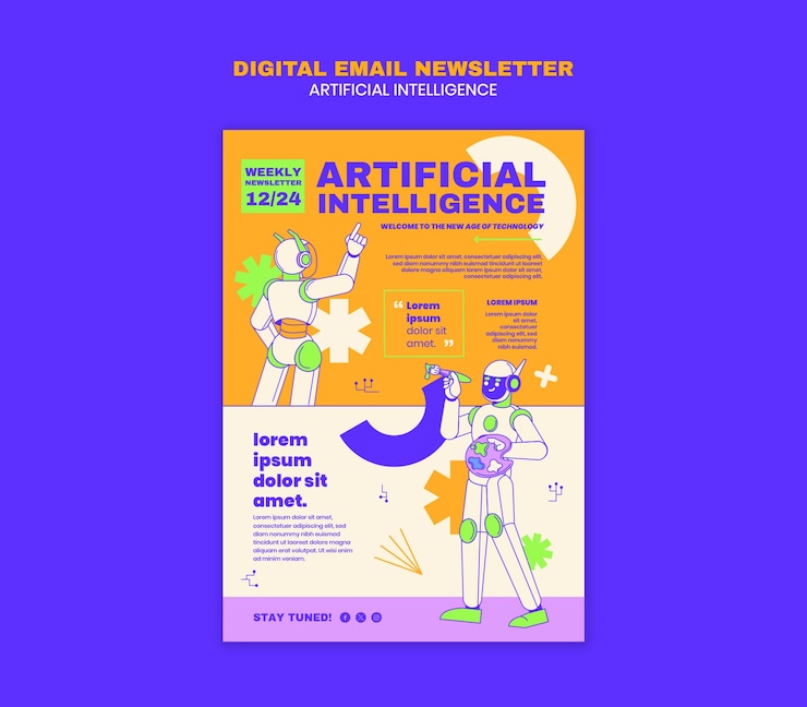 PSD gratuito diseño de plantillas de inteligencia artificial