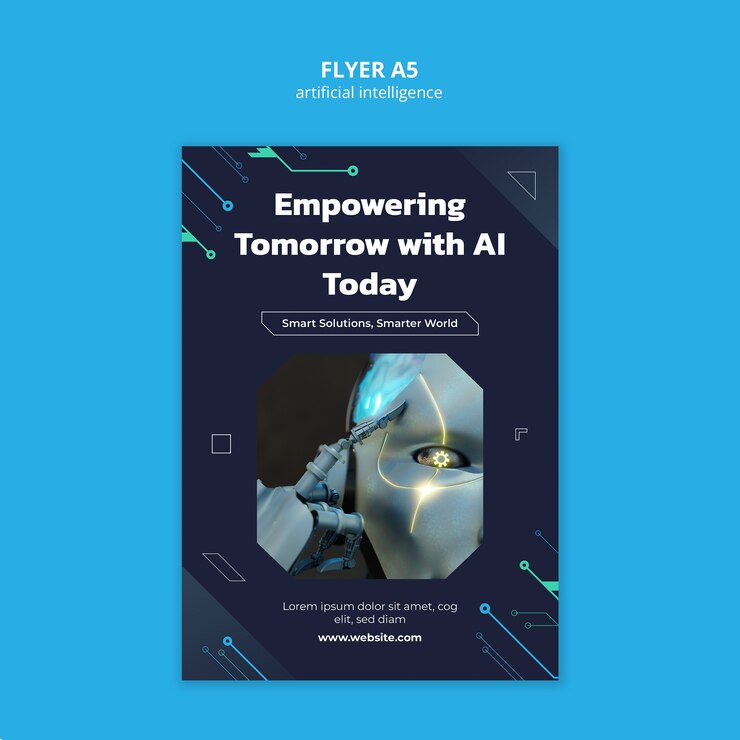 PSD gratuito diseño de plantillas de inteligencia artificial