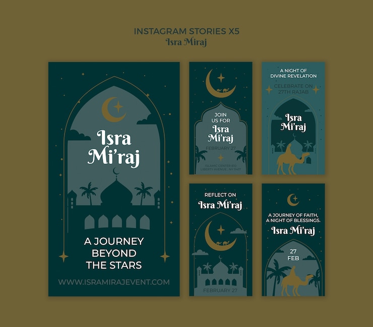 PSD gratuito diseño de plantillas de isra miraj