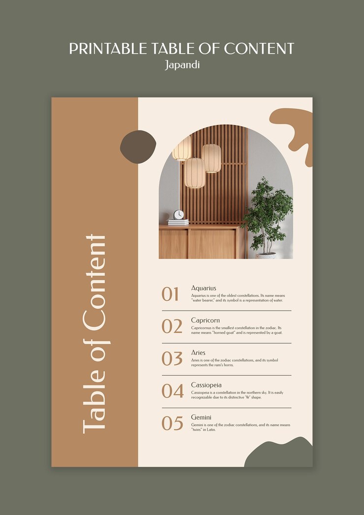 PSD gratuito diseño de plantillas de japandi
